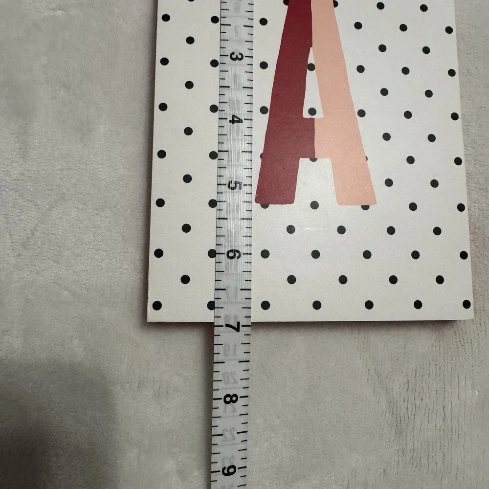 Kate Spade New York Monogram A Polka Dot Notepad Journal Stationery Designer NEW